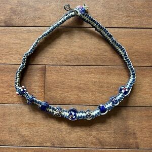 Handcrafted Blue Beaded Necklace